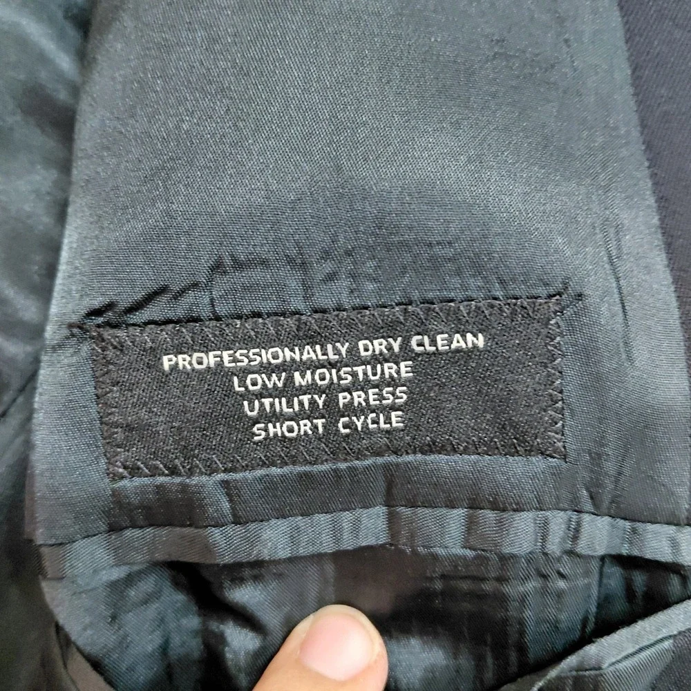 Jos A Bank Mens 43R‎ Blue Wool Fully Lined Suit Jacket Sport Coat Blazer